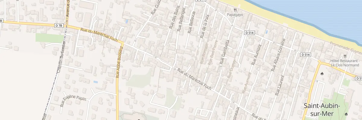 Plan du 76 Rue du Maréchal Foch à Saint-Aubin-sur-Mer