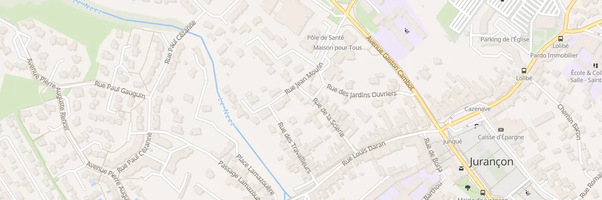 Plan du 15 Rue de la Scierie à Jurançon