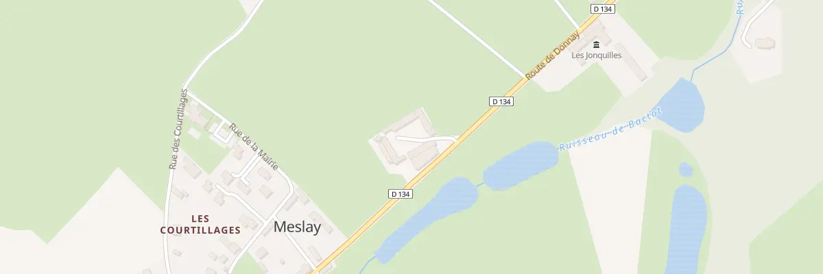 Plan du 4 Rte de Donnay à Meslay