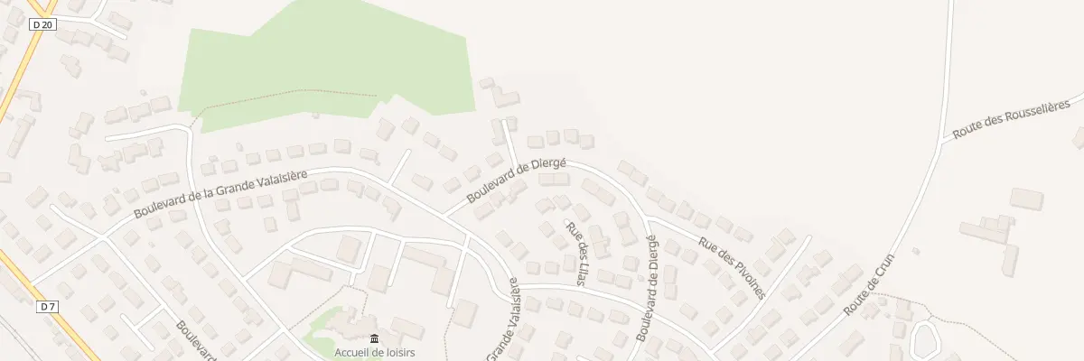Plan du 70 Bd de Diergé à Évron