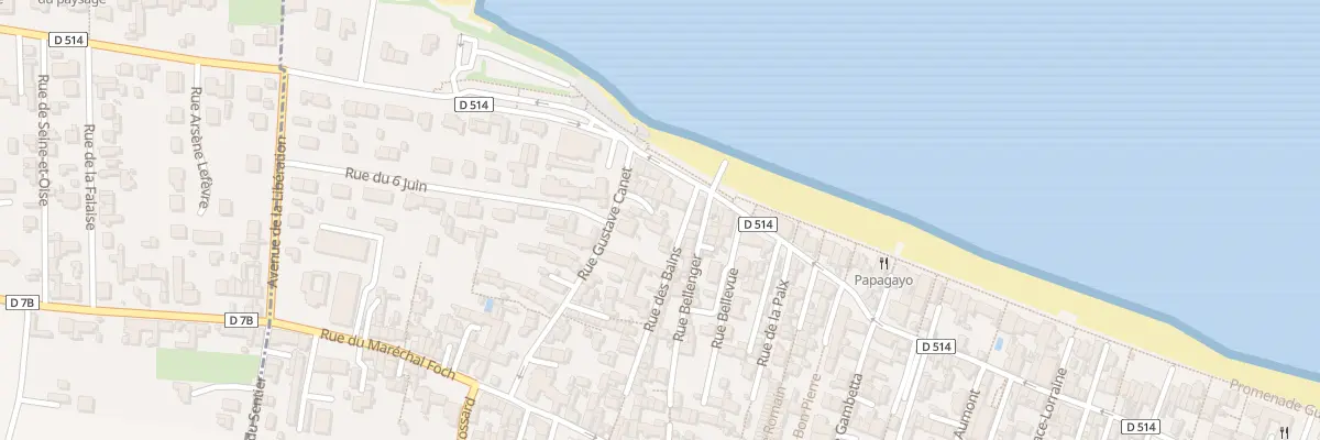 Plan du 54 Rue Gustave Canet à Saint-Aubin-sur-Mer