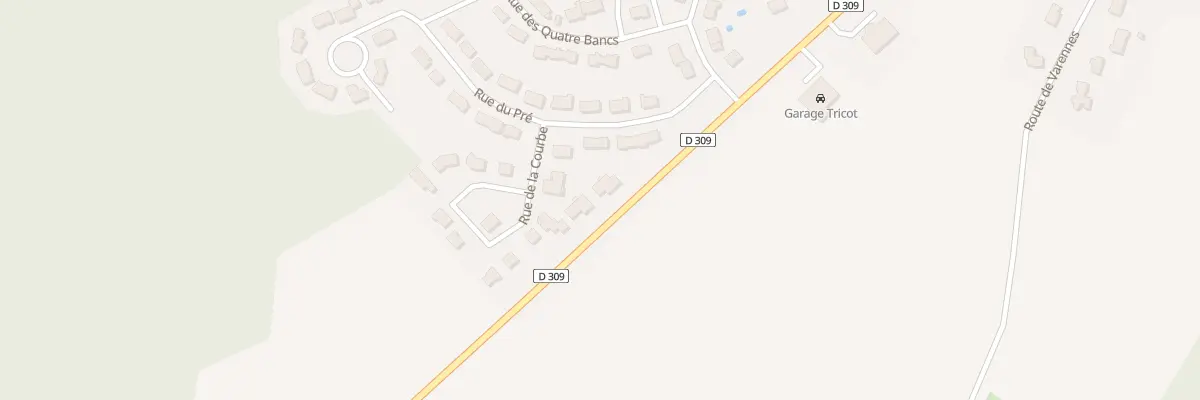 Plan du 1 Rue de la Courbe à Souvigné-sur-Sarthe