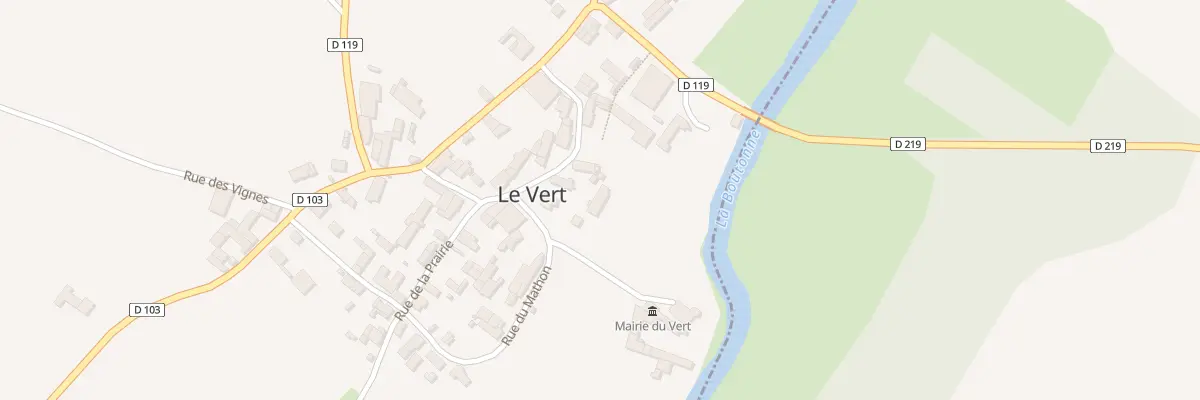 Plan du 2 Rue de la Mairie au Vert