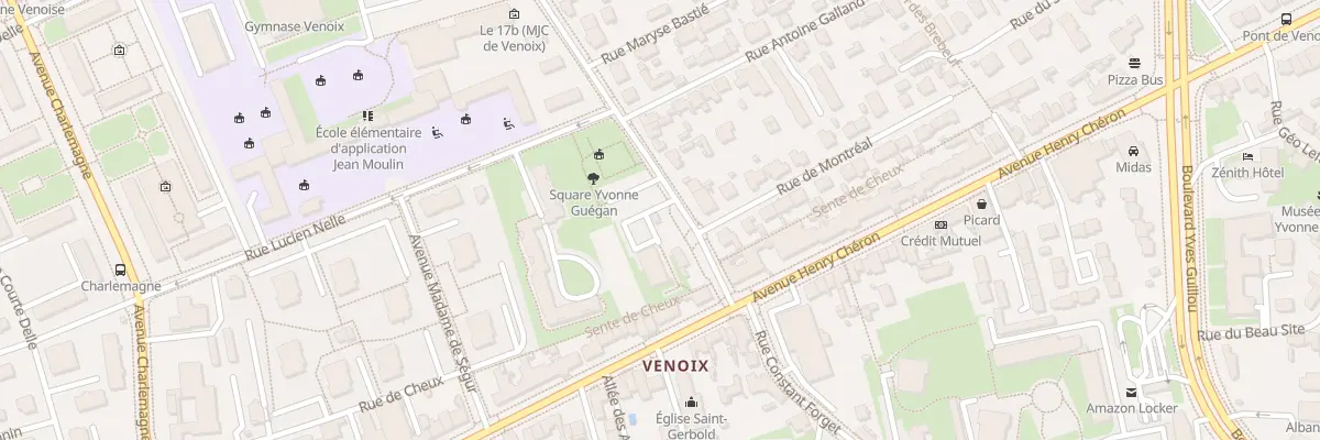 Plan du 3 Rue Maréchal Gallieni à Caen