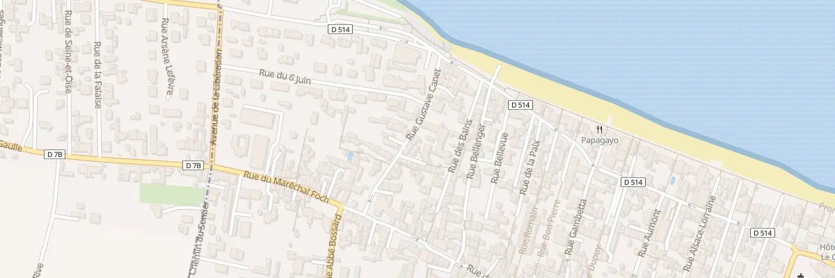 Plan du 38 Rue Gustave Canet à Saint-Aubin-sur-Mer