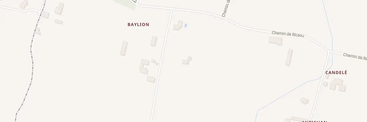Plan du 1070 Che de Baylion à Bordères-et-Lamensans