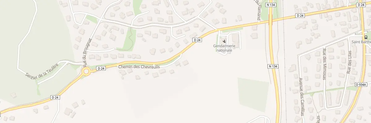 Plan du 9371 Che des Chevreuils à Gan