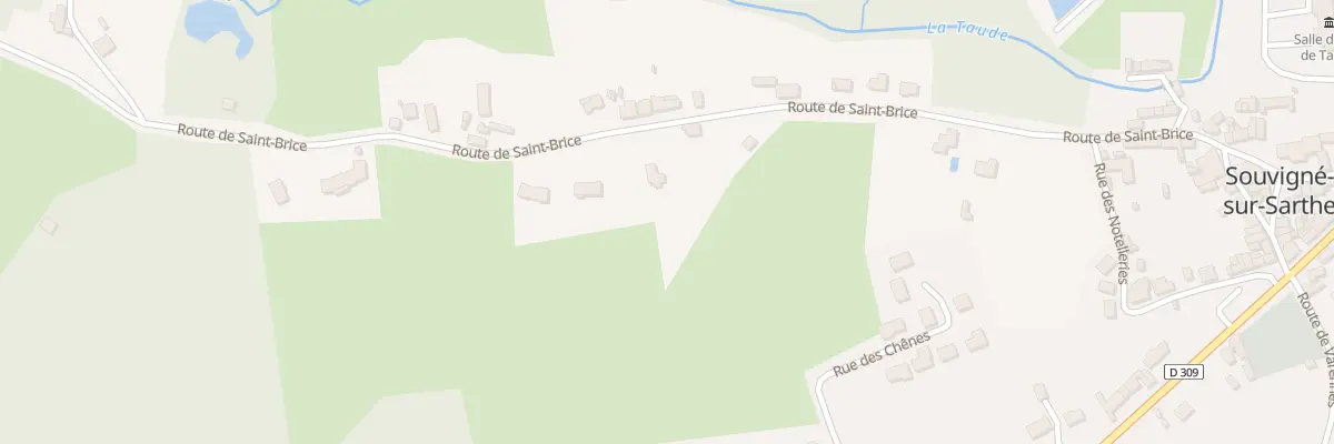 Plan du 12 Rte de Saint Brice à Souvigné-sur-Sarthe