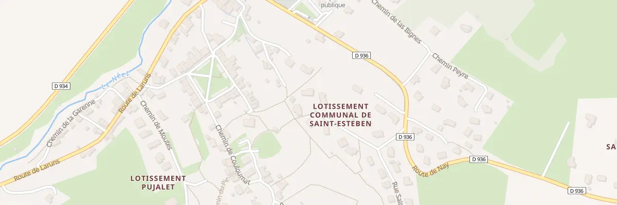 Plan du 32 Rue Saint Esteben à Rébénacq