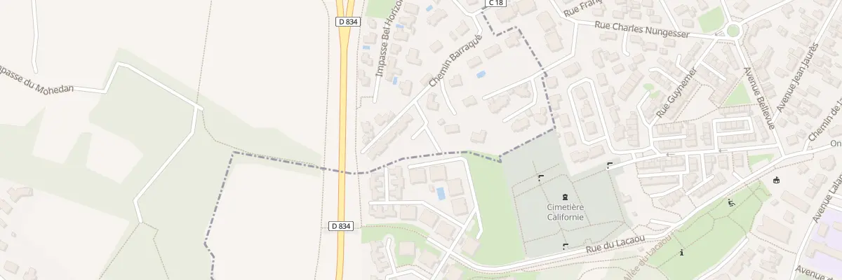 Plan du 39B Che Barraqué à Lons