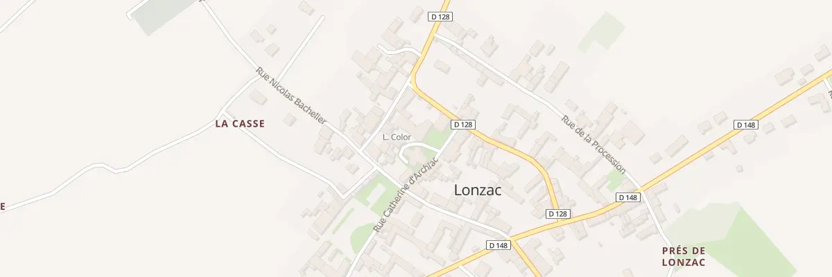 Plan du 9 Rue Catherine d’Archiac à Lonzac