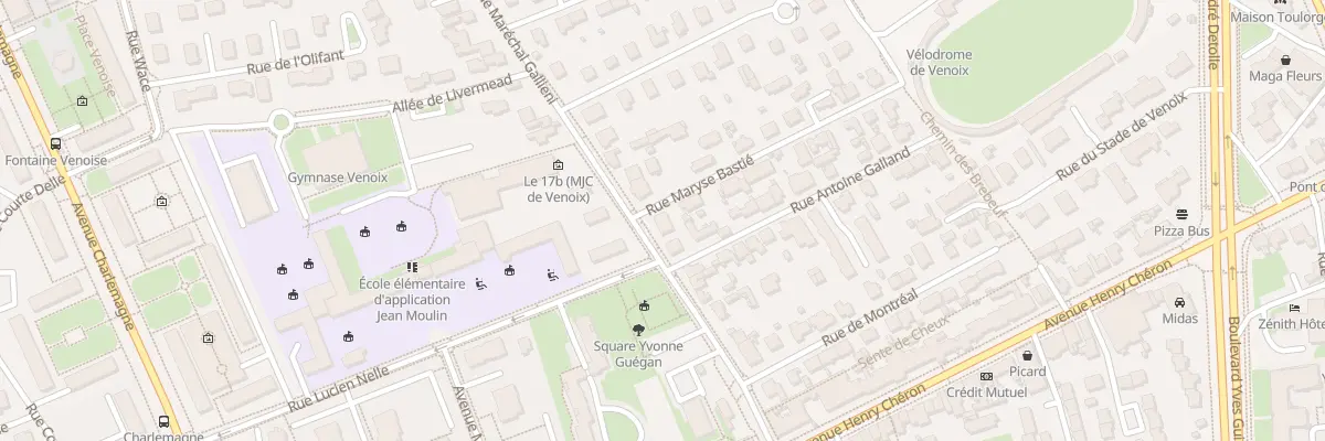 Plan du 20 Rue Maréchal Gallieni à Caen