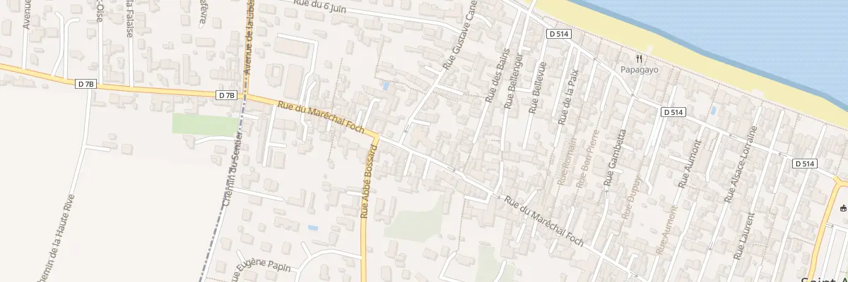 Plan du 100 Rue du Maréchal Foch à Saint-Aubin-sur-Mer