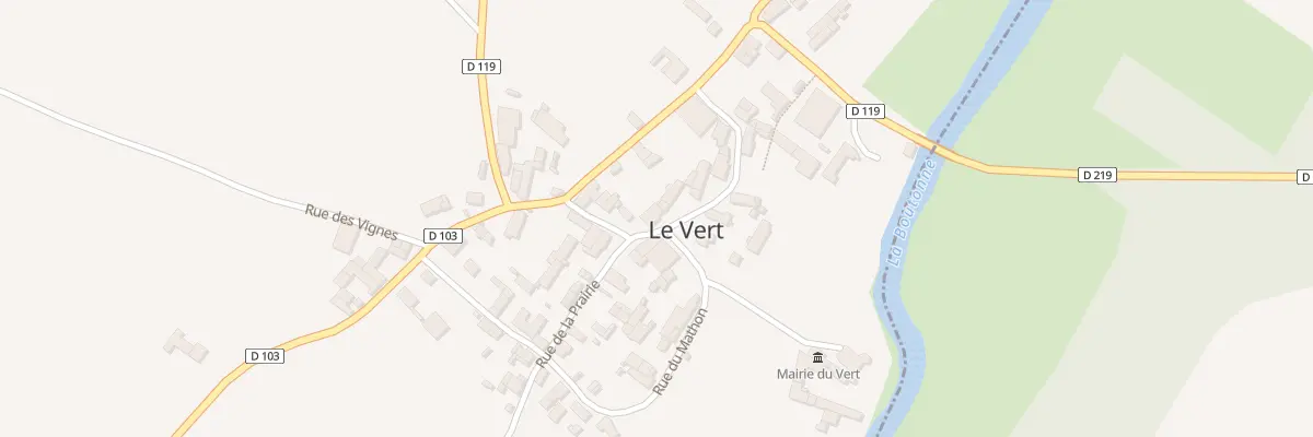 Plan du 1 Rue de l’Eglise au Vert