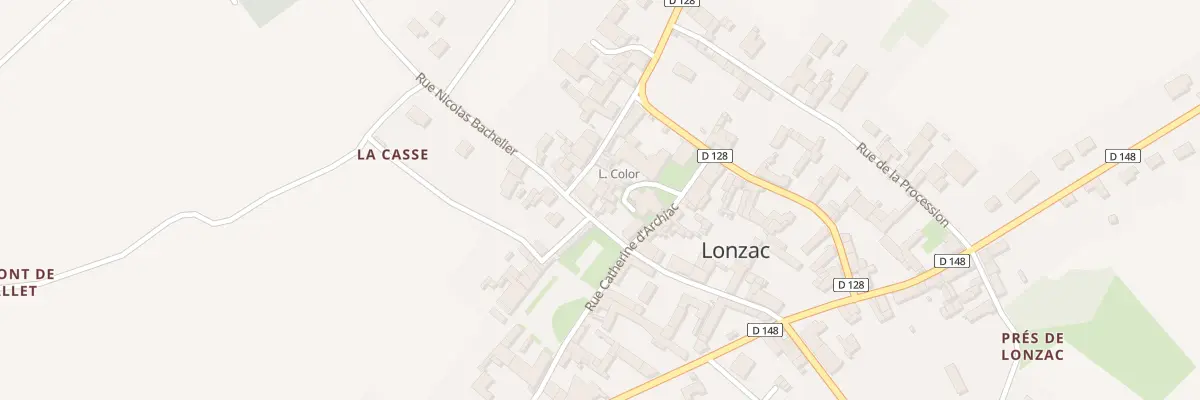 Plan du 2 Rue Nicolas Bachelier à Lonzac