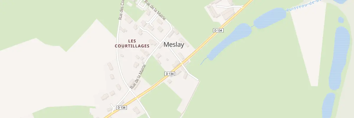 Plan du 8 Rte de Donnay à Meslay