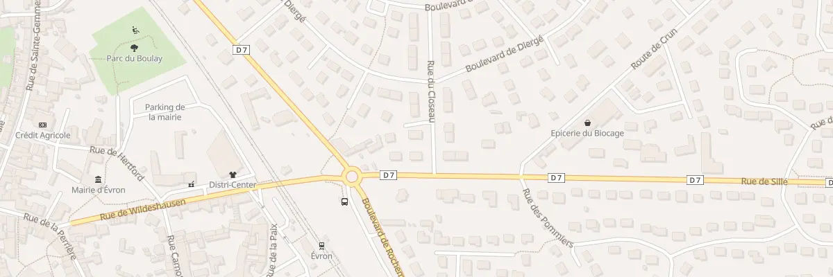 Plan du 4 Rue de Closeau Evron à Évron