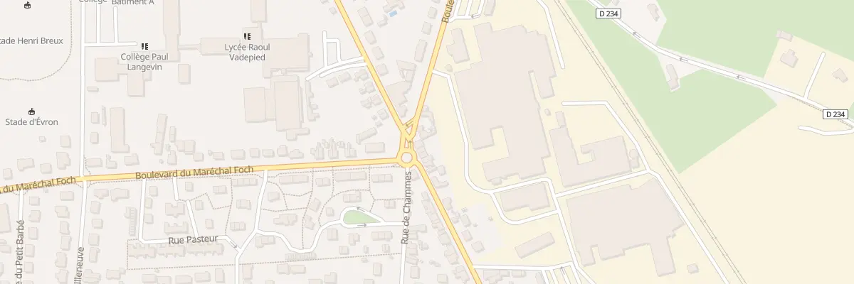 Plan du 27 Rue de Ste Suzanne à Évron