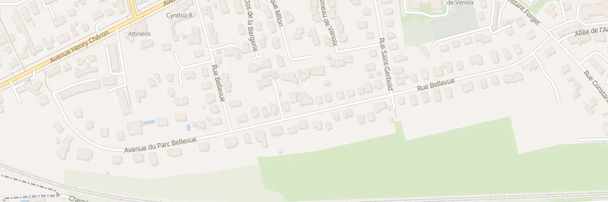 Plan du 44 Rue Bellevue à Caen