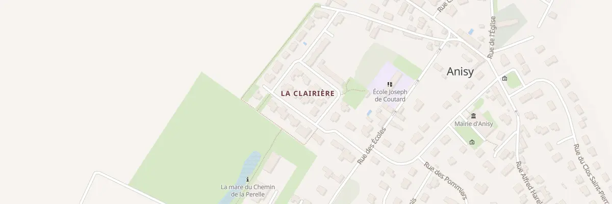 Plan du 6 Rue de la Clairière à Anisy