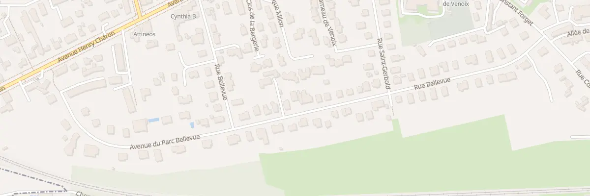 Plan du 46 Rue Bellevue à Caen