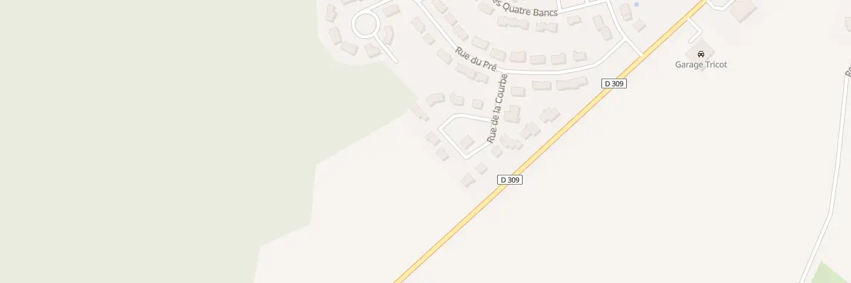 Plan du 9 Rue de la Courbe à Souvigné-sur-Sarthe