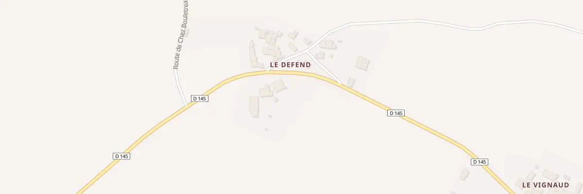 Plan du 1 Rte du Defend à Val-de-Cognac