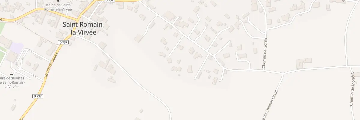 Plan du 195 Rte du Pouyau à Saint-Romain-la-Virvée