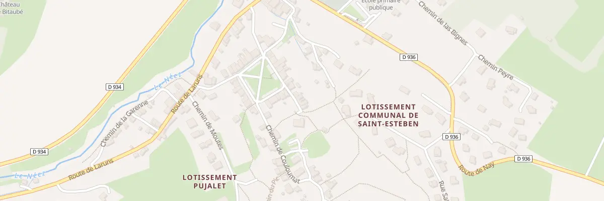 Plan du 7 Che de Lagrave à Rébénacq