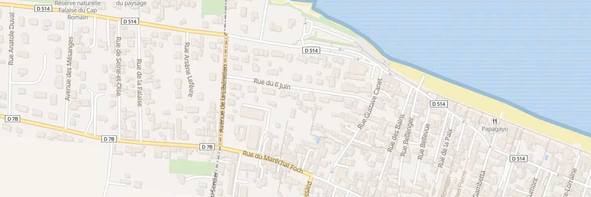 Plan du 16 Rue du Six Juin à Saint-Aubin-sur-Mer