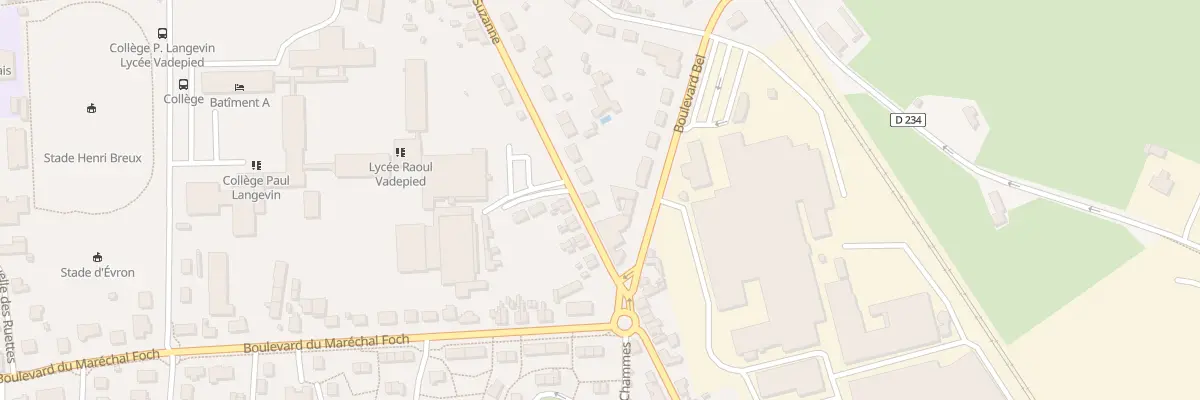 Plan du 21 Rue de Ste Suzanne à Évron