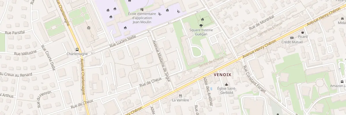 Plan du 7 Av Madame de Ségur à Caen
