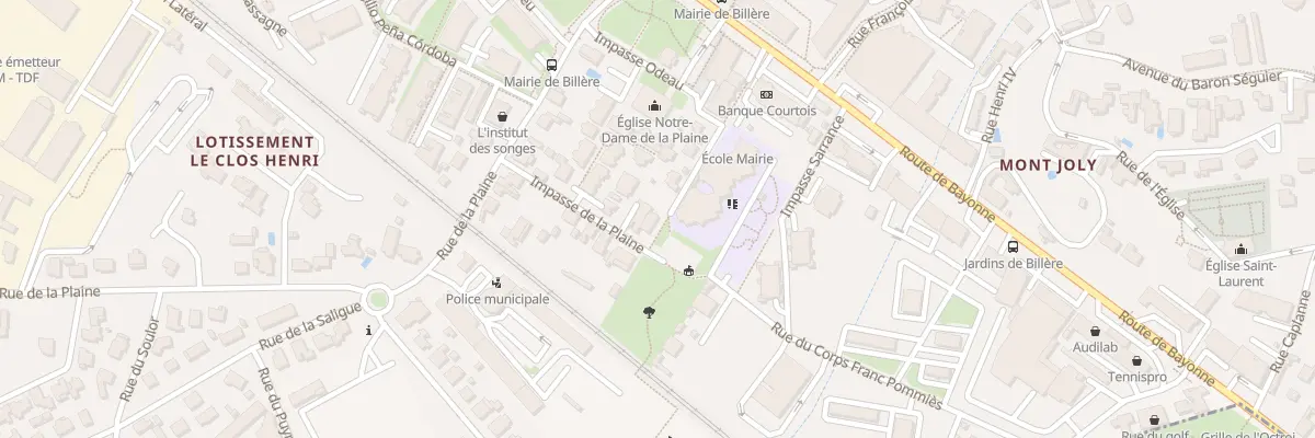 Plan du 11 Imp de la Plaine à Billère