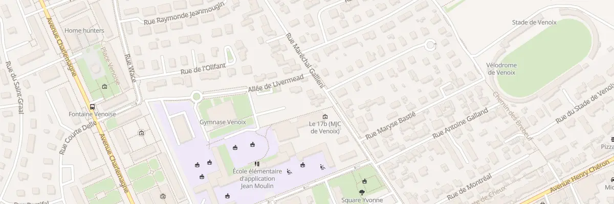 Plan du 23 Rue Maréchal Gallieni à Caen