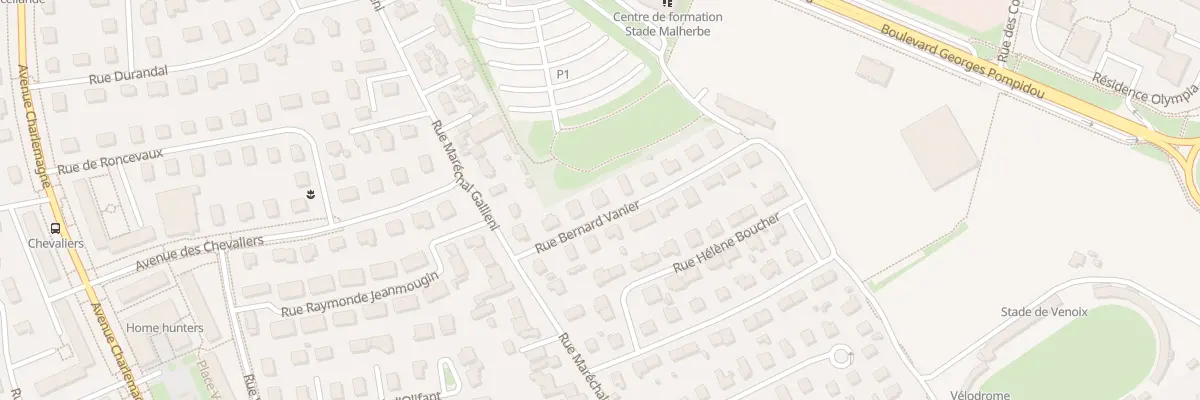 Plan du 7 Rue Bernard Vanier à Caen