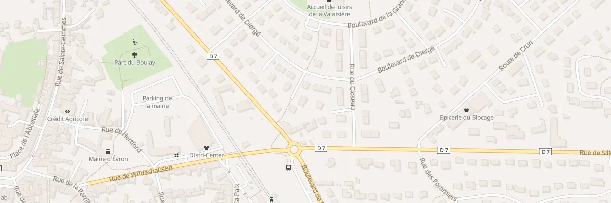 Plan du 51 Bd de Diergé à Évron
