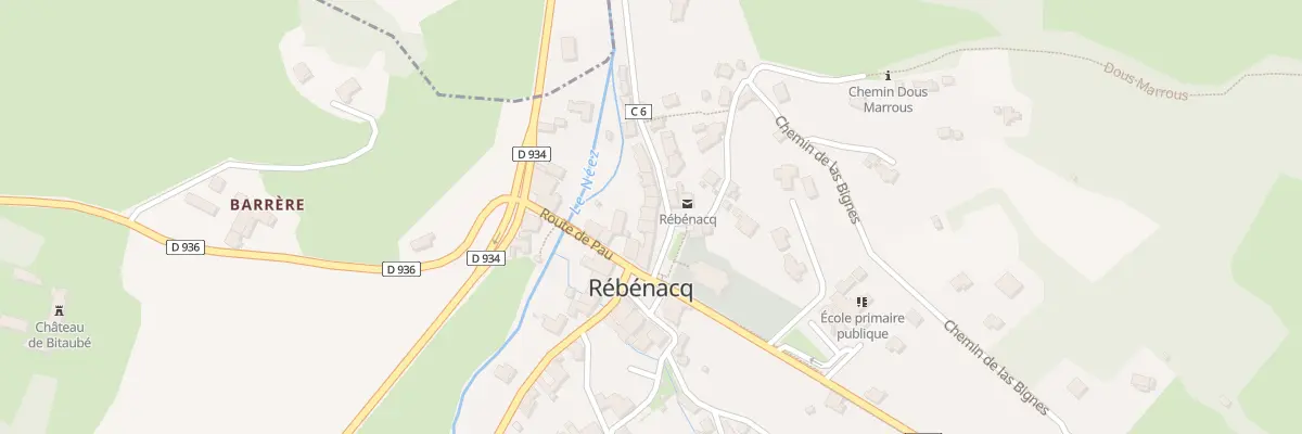 Plan du 7 Pl de l’Eglise à Rébénacq