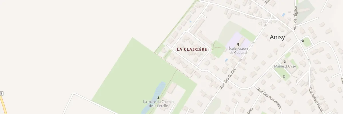 Plan du 13 Rue de la Clairière à Anisy