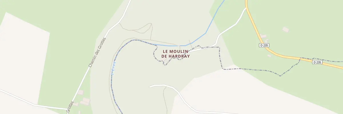 Plan du 5090 Moulin de Hardray à Saint-Pierre-sur-Erve