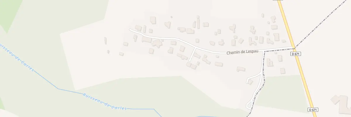 Plan du 6 Lespau à Loupes