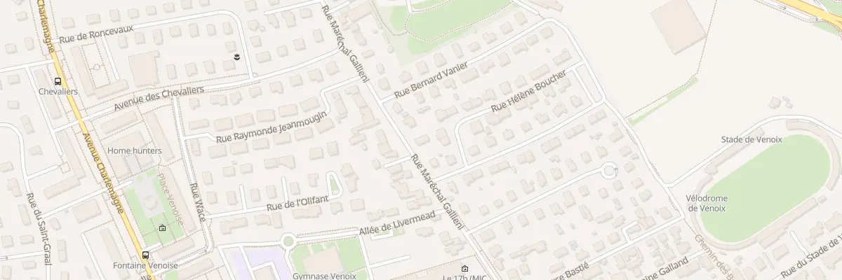 Plan du 34 Rue Maréchal Gallieni à Caen