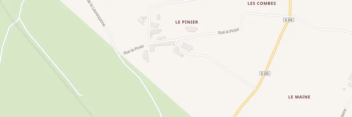 Plan du 4 Rue le Pinier à Coux