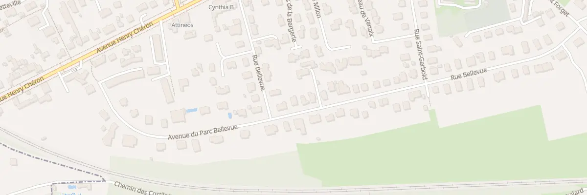Plan du 54 Rue Bellevue à Caen