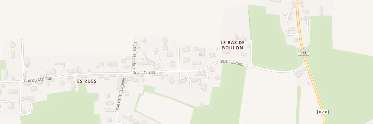 Plan du 280 Rue L’Esrues à Boulon