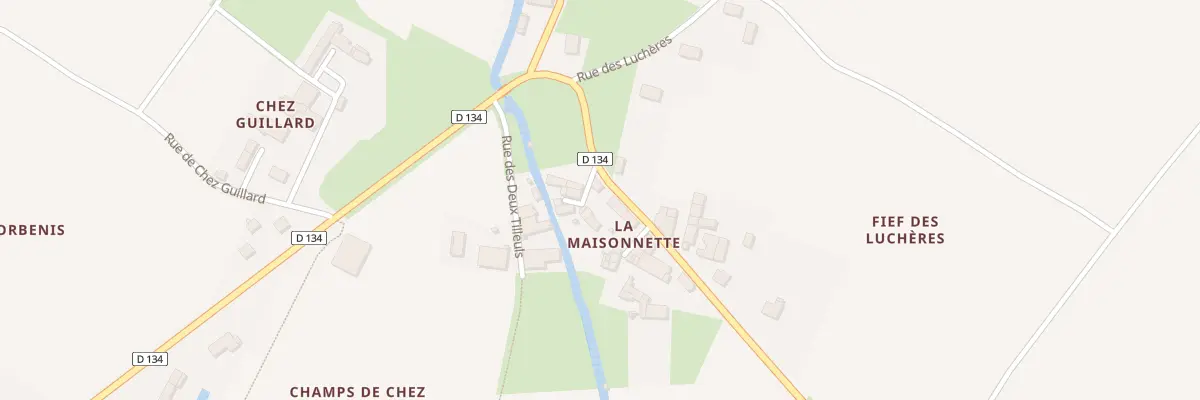Plan du 1 Imp du Four à Aujac