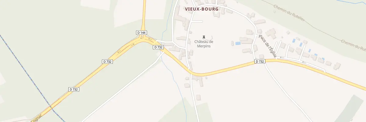 Plan du 216 Av du Vieux Bourg à Merpins