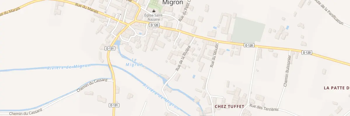 Plan du 8 Rue de la Rivière à Migron