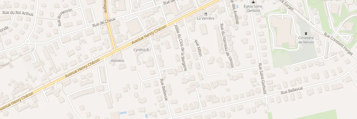 Plan du 2 All du Clos de la Bergerie à Caen