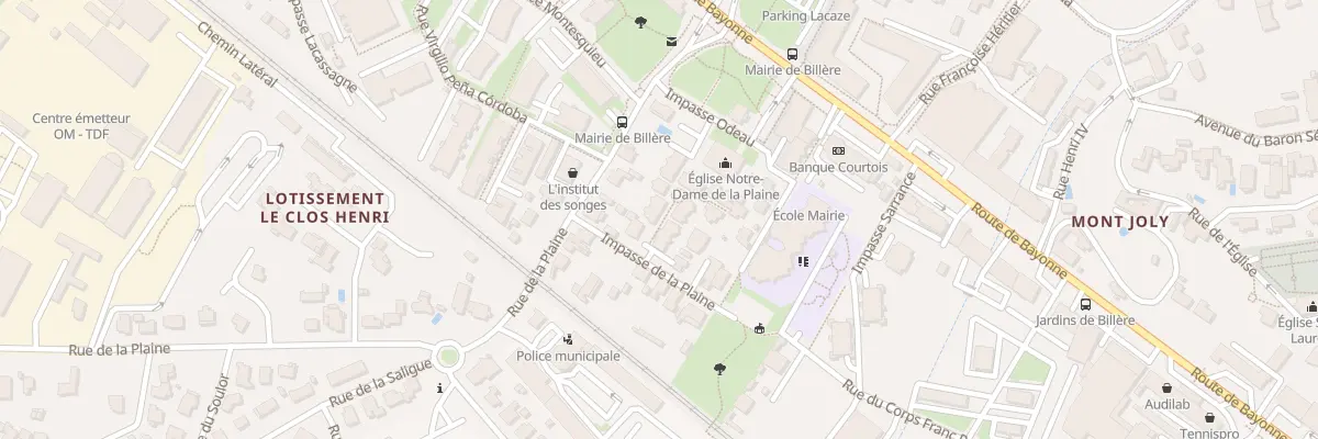 Plan du 5 Imp de la Plaine à Billère