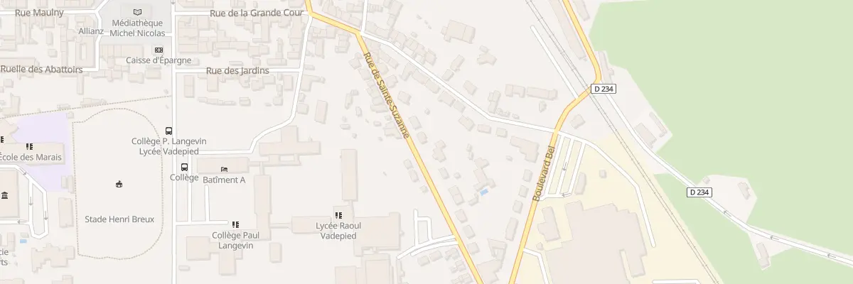 Plan du 9 Rue de Ste Suzanne à Évron
